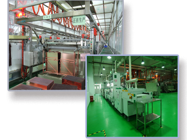 全套進(jìn)口自動(dòng)生產(chǎn)線，自有各種表面處理設(shè)備